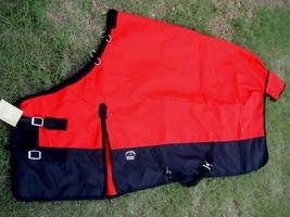 2000D Turnout Waterproof Horse SHEET Blanket Light Weight Red 701 - $74.99