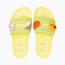 Puma x Emoji Leadcat Yellow Sunny Lime Slides Sandals - £70.79 GBP