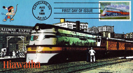 US 3336 FDC Famous Trains, Hiawatha color cachet unknown maker ZAYIX 012... - £4.72 GBP