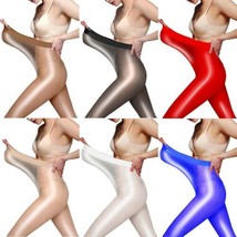 Super Elastic High Gloss Shiny Pantyhose Sheer Stockings Tights Hosiery ... - £7.44 GBP