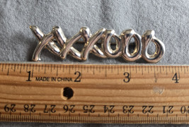 925 Sterling Silver Vintage TAXCO Mexico XXXOOO Pin Brooch - $62.36