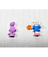 Polly Pocket Carla Kitty &amp; Pink Purple Mouse Mini Figure Lot - $91.14 MXN