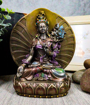 Ebros Gift Arya White Tara Tibetan Buddha Figurine Female Bodhisattva Figurine - £30.03 GBP