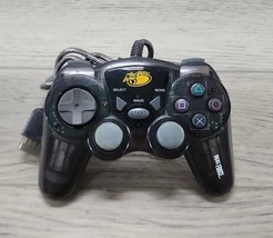 PlayStation 2 PS2 Wired Controller Mad Catz Dual Force 2 Pro Clear Grey #8016 - £7.65 GBP