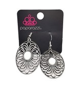 Paparazzi Really Whimsy White &amp; Silver Fishhook Fashion Earrings - $10.81 CAD