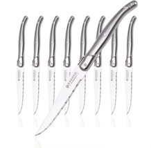 Steak knives Serrated Edge Sharp Stainless Steel knife set of 8 Silverware Gift - £37.33 GBP