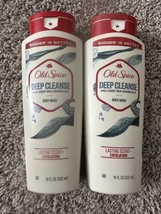2 Pack Old Spice Body Wash for Men Deep Cleanse Exfoliate Deep Sea Minerals 18oz - £11.29 GBP