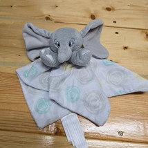 Disney Baby Dumbo Elephant Lovey Security Blanket Grey With Teal Yellow ... - $16.78