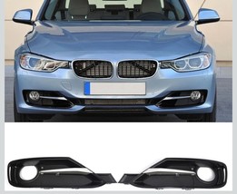 2X Front Bumper Fog Light Grill Bezel Cover w/ Chrome Trim For BMW F30 2... - $49.49