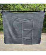 Vintage United Airlines gray pinstripe wool/acrylic blanket FARIBO Farib... - $27.72