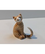Vtg Orange Tabby Cat Figurine Fine Bone China Cat Figurines Made In Phil... - $342.10 MXN