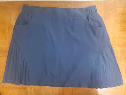 Mondetta Outdoor Project Blue Pockets Pleat Golf Tennis Skirt Skort Size... - $9.46
