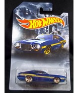 Hot Wheels metallic blue &#39;72 Ford Gran Torino Sport American Steel 6/10 NEW - £3.89 GBP
