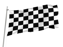  Checkered Racing Black White Flag Size -3x5Ft / 90x150cm, Garden flags Garage - £23.57 GBP