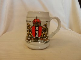 Heldhaftig Vastberaden Barmhartig Amsterdam Holland Ceramic Beer Mug Cot... - $45.00