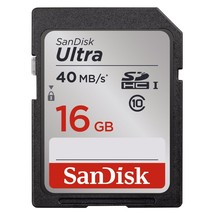 SanDisk Ultra 16GB Class 10 SDHC Memory Card Up To 40MB/s- SDSDUN-0016G-... - $10.78