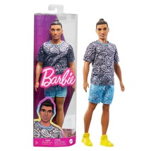 Barbie Fashionistas Ken Fashion Doll with Twisted Black Hair, Orange Ath... - £9.01 GBP