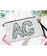 Monogram Teacher Bag, Custom Teacher Pouch, Monogrammed Bag, Elementary ... - £12.50 GBP