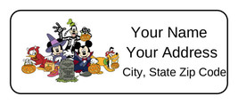 30 Personalized Mickey and Pals Halloween Address Labels,tags,disney,sti... - £9.54 GBP