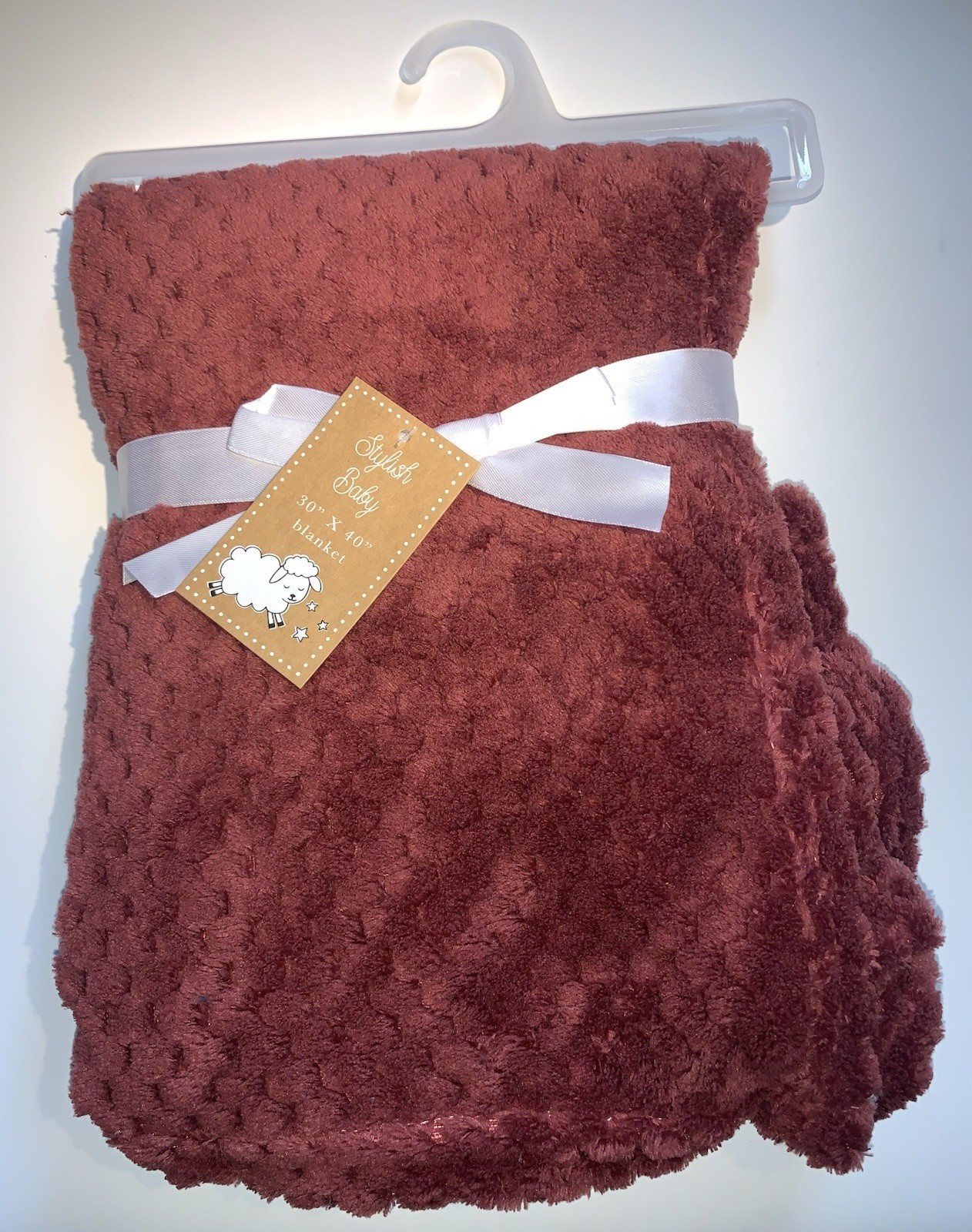 NEW Stylish Baby Soft Flannel Fleece Baby Infant Throw Blanket in Brown - $7.99