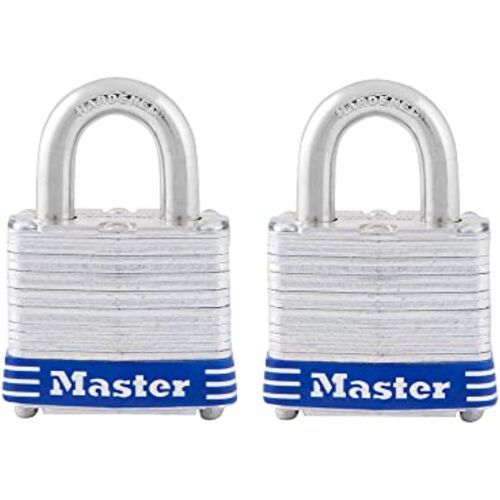 Master Lock 3T 1-9/16-Inch Wide Keyed-Alike Padlock, 9/32-Inch Shackle, ... - $30.14