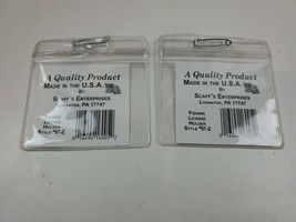Scaffs Zip-Seal License Holder lot of 2 - $181.70 MXN