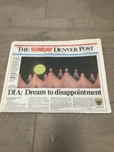 DENVER POST February 12 1995 DIA: Dream to Disappointment Denver Interna... - $30.00