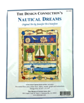 The Design Connection Cross Stitch Nautical Dreams K8-1009 Salt Sand Sea - £18.90 GBP