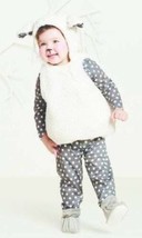 Girls Lamb Gray &amp; White Plush 6 Piece Infant Halloween Costume-size 0/6 months - £9.49 GBP