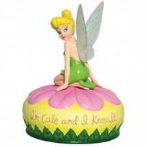 Walt Disney Tinklerbell &quot;I&#39;m Cute And I Know It&quot; Musical Figurine, NEW U... - £26.95 GBP