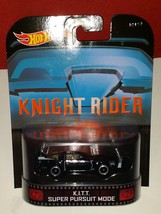 K.I.T.T. Super Pursuit Mode Knight Rider Hot Wheels 2014 Retro Series Die Cast V - £43.20 GBP