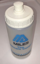Miles Laboratories Health &amp; Fitness Plastic Promo Pop-Top Water Bottle - £3.88 GBP
