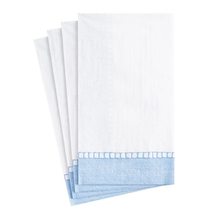 Caspari Linen Border Paper Guest Towel Napkins in Yellow - Two Packs of 15 - $19.95+