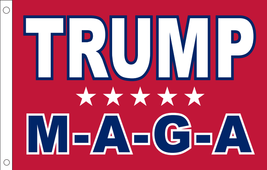 Trump Maga Make America Us 12x18 2x3 3x5 150D Nylon Flag Protect Elect President - £15.08 GBP