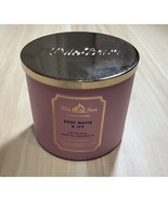 Rose Water &amp; Ivy Scented 3 Wick Candle 14.5oz White Barn NEW! - $34.82