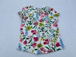 Old Navy Toddler Girls Tee Shirt White Floral Print Baby - £7.97 GBP