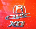 96-00 Honda Civic DX Rear Trunk Emblem Badge 97 98 99 Nameplate Coupe Se... - $22.49