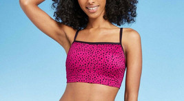 All in Motion Juniors Longline Square Neck Bikini Top Cranberry S - £14.36 GBP