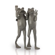 SPI Home 53044 21.50 x 13 x 11 in. Selfie Frog Friends Garden Sculpture - £186.73 GBP