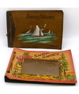 Vintage 1940s Snap Shots Photo Albums Set Of 2- 9.5x6.5&quot; Boats     20b - €10,08 EUR