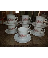 Porcelain Cups &amp; Saucers Arcopal France - £45.08 GBP