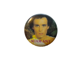Adam Ant Badge Pinback Button Original UK New Wave Glam Vintage Close Up... - $18.67