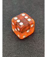 Vintage 25MM Orange Translucent D6 Dice - $360.13 MXN