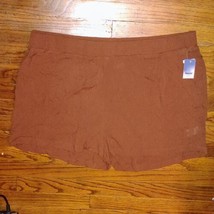 ABOUND Shorts Rust Sequoia Women Pockets Elastic Waist Size 3X - £12.41 GBP