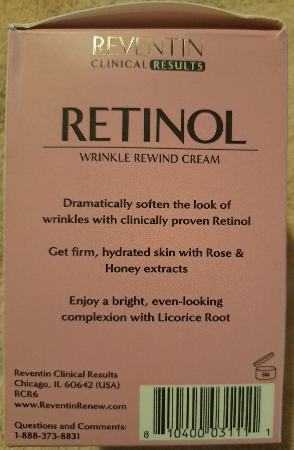 Reventin Clinical Results Retinol Wrinkle Rewind Cream 1.5 Fl Oz (44mL) - $18.76