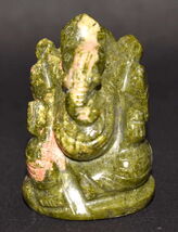 Lord Ganesha In Natural Unakite gemstone - 111 gm - $124.24 CAD