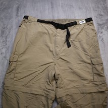 Magellan Pants Mens XL Khaki Back Country Convertible Shorts Zip Athleti... - $22.75