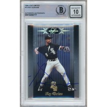 Ray Durham Chicago White Sox Autographed 1996 Leaf Limited BAS BGS Auto 10 Slab - £79.82 GBP