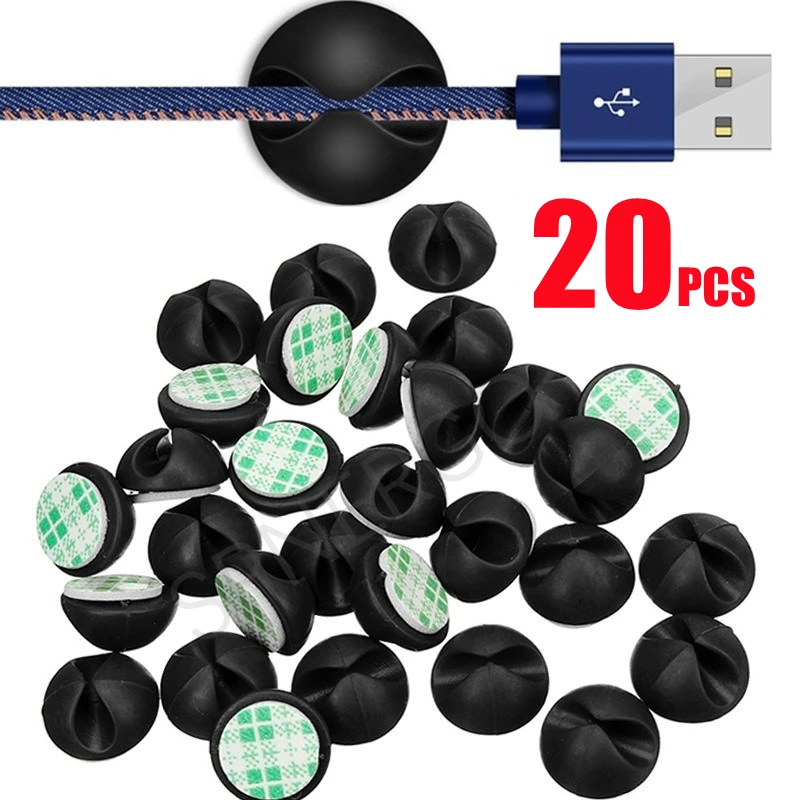 House Home Car Data Cord Cable Mount Wires Fixing Clips Office Desk Wall USB Wir - £20.10 GBP