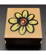 Hero Arts Large Daisy Design Prints E1455 Wooden Mounted Rubber Stamp 2&quot;X2&quot; - $103.92 MXN